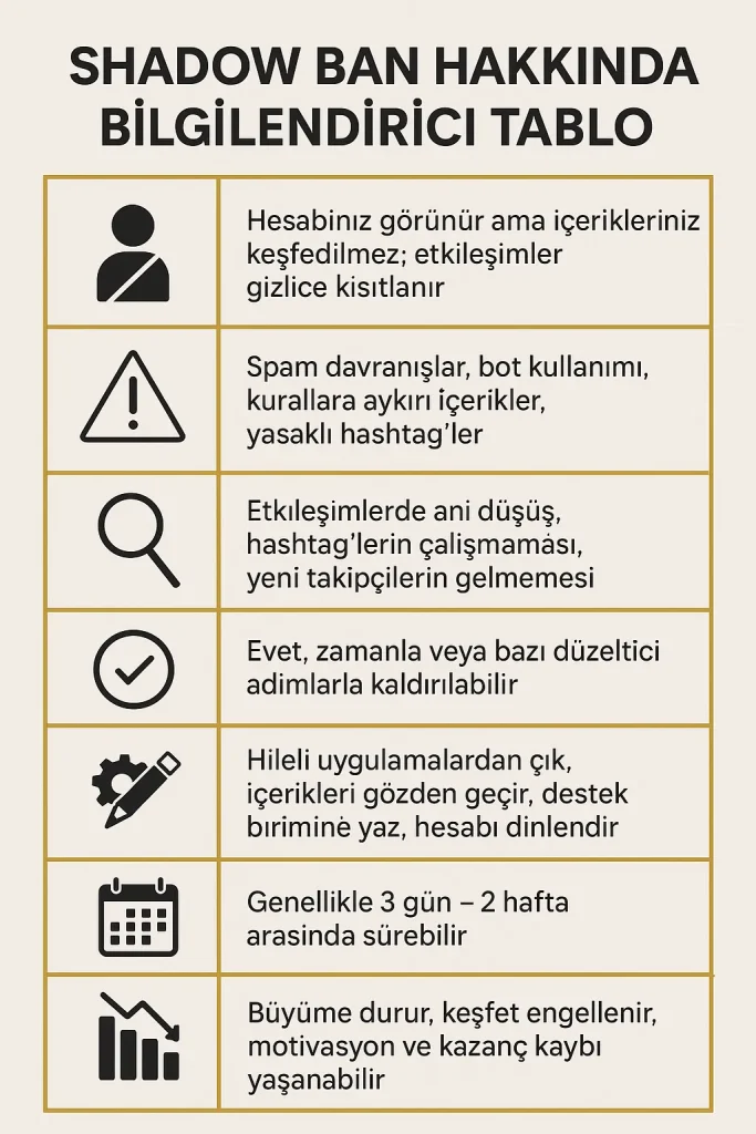 shadow ban nedir nasıl kaldırılır? 
